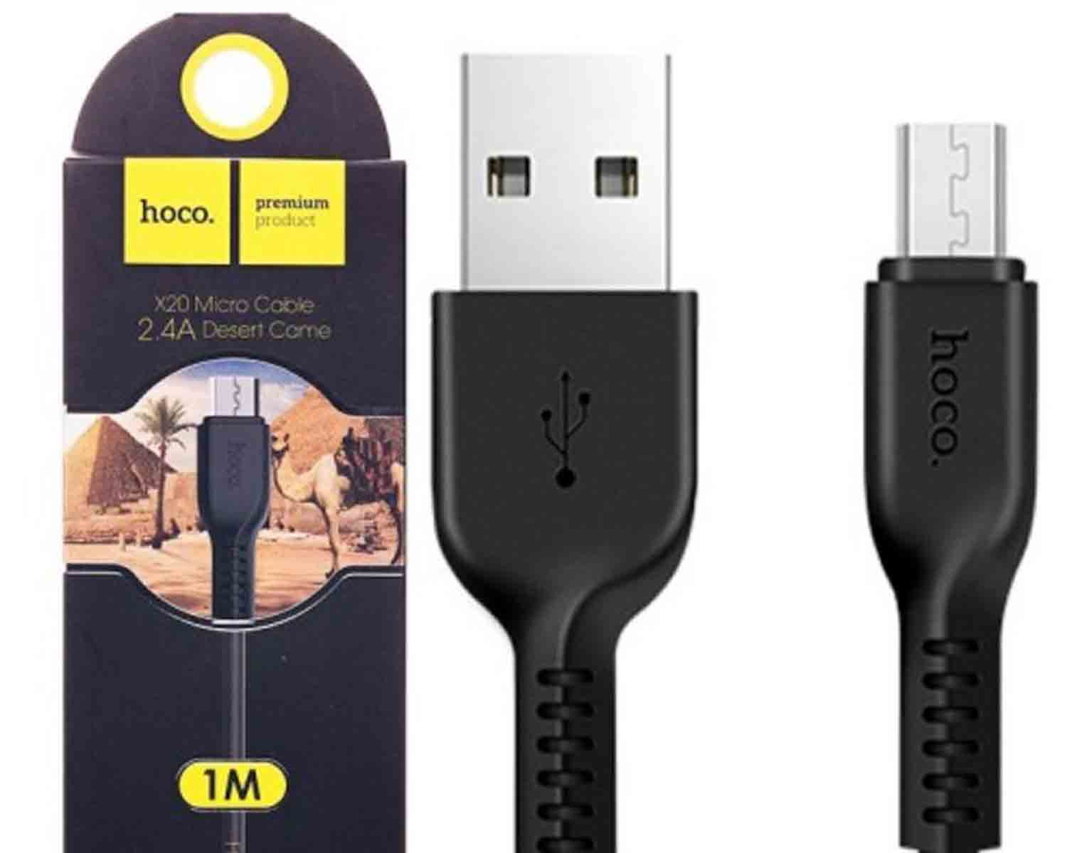 Data кабель USB - MicroUSB 1.0m Силиконовая оплетка X20 Hoco