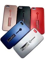 Чехол Apple iPhone 5/5S бампер силикон / пластик с ремешком на палец