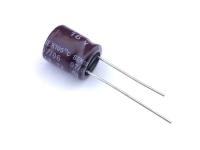 Конденсатор-электролитический-470мкФ-16В--40+105°C-±20%-12х8мм-(Yageo)-гибкие-выводы