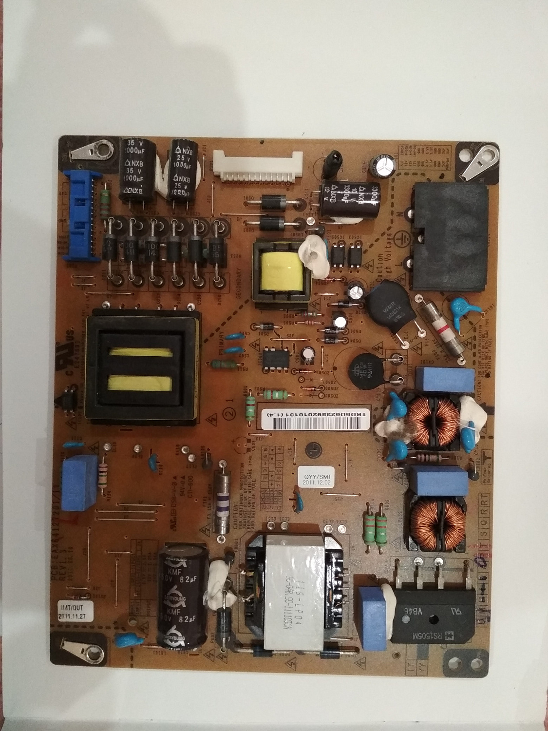 PowerBoard LG 32LV3400-ZG.BRUYLJU LGP32-11PUCI EAX64127201/11 rev1.3 (демонтаж)