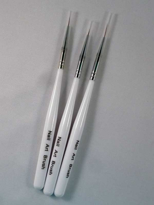 Nail Art Brush №3 Набор кистей для маникюра 3 шт