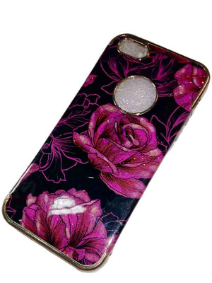 Чехол Apple iPhone 5/5S бампер силикон блестящий 