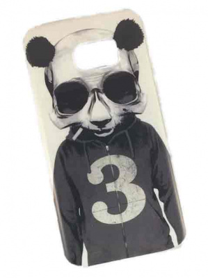 Samsung-S7-EDGE-SM-G935FD-бампер-силиконовый-с-рисунком-Panda-Man