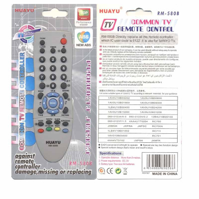 Пульт универсальный для ТВ Sanyo RM-580B+1 (Huayu)