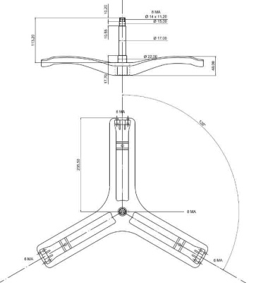 Крестовина бака стиральной машины Vestel cod776
