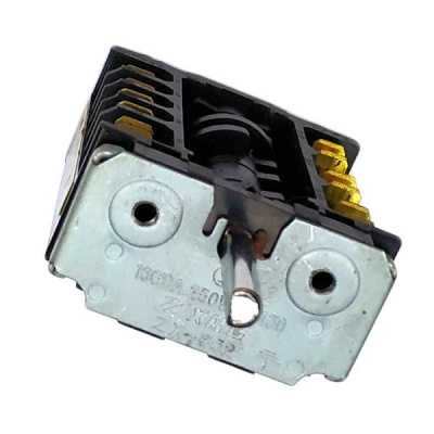 Переключатель конфорки 7-позиц. 6 гр.конт. ZX-852 - вид спереди