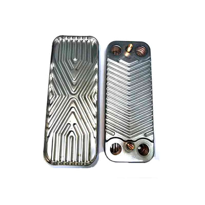 Теплообменник вторичный 1шт 10 пластин на газовое оборудование ГВС GZ049