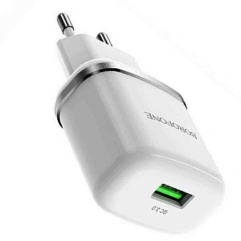Адаптер-сетевой-BA36A-1USB-QC3.0-charger-white