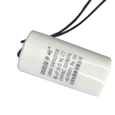 6-мкФ-450-В--25+85+21°C---конденсатор-пусковой-CBB60-KD001-гибкие-выводы-Dongbosn