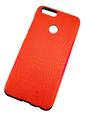 Чехол-Huawei-Honor-7X-бампер-силикон-тиснение-кожа2