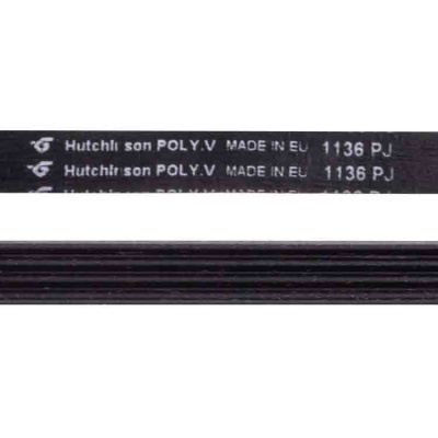 Ремень-1136-J4-(1136J4-)-черный-Hutchinson-для-стиральной-машины