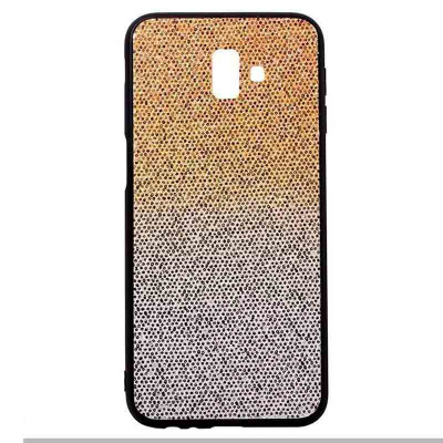 Чехол Samsung Galaxy J6 Plus бампер силикон - золото-серебро