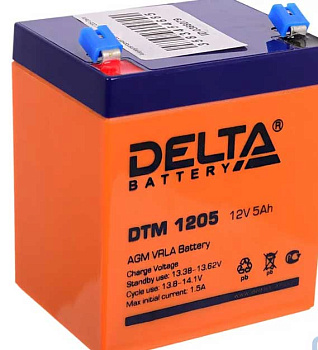 Аккумулятор 12v- 5Ah Delta 1205